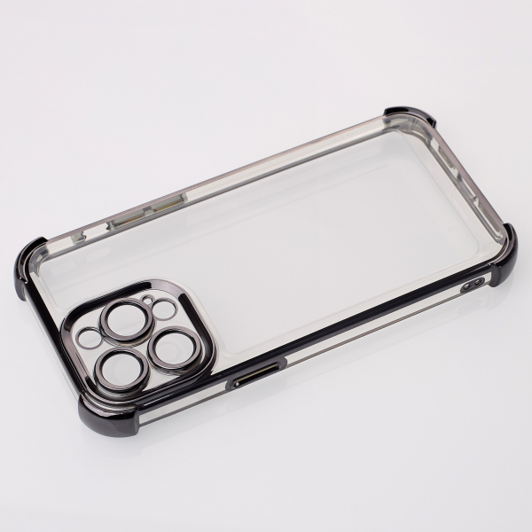 Пластиковый чехол FRAME CORNER для iPhone 15 Pro Max черный