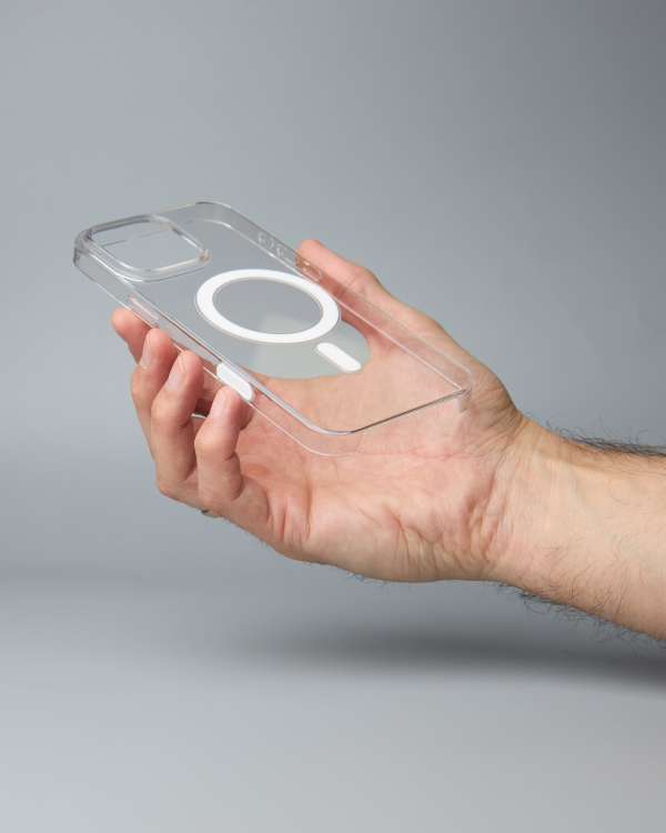 Чехол для iPhone 16 Pro Clear Case с анимацией и кнопкой управления камерой (прозрачный)