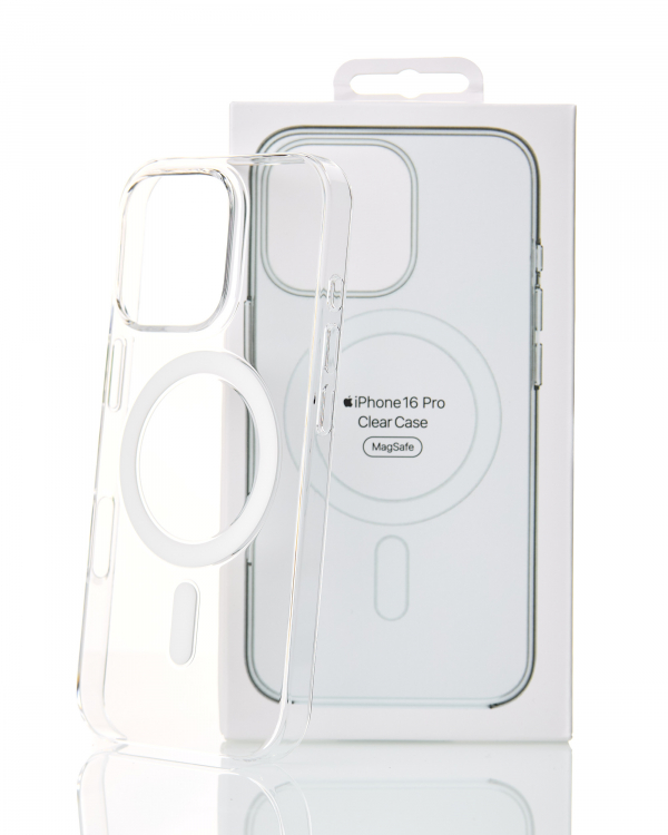 Пластиковый чехол Lux Clear с поддержкой MagSafe для iPhone 16 Pro Clear
