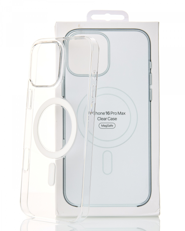 Пластиковый чехол Lux Clear с поддержкой MagSafe для iPhone 16 Pro Max Clear