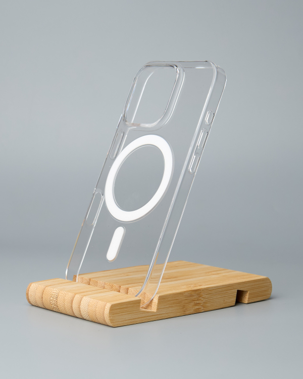 Пластиковый чехол Lux Clear с поддержкой MagSafe для iPhone 16 Pro Прозрачный