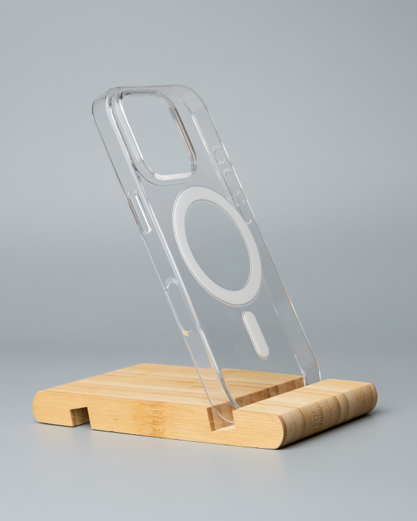 Пластиковый чехол Lux Clear с поддержкой MagSafe для iPhone 16 Pro Прозрачный