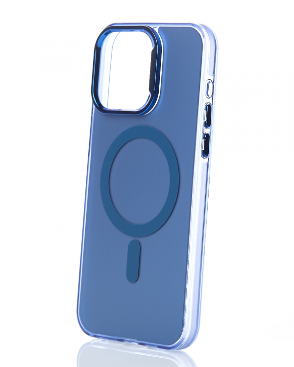Полиуритановый чехол MagSafe "IMD Colors" для iPhone 11 Pro синий