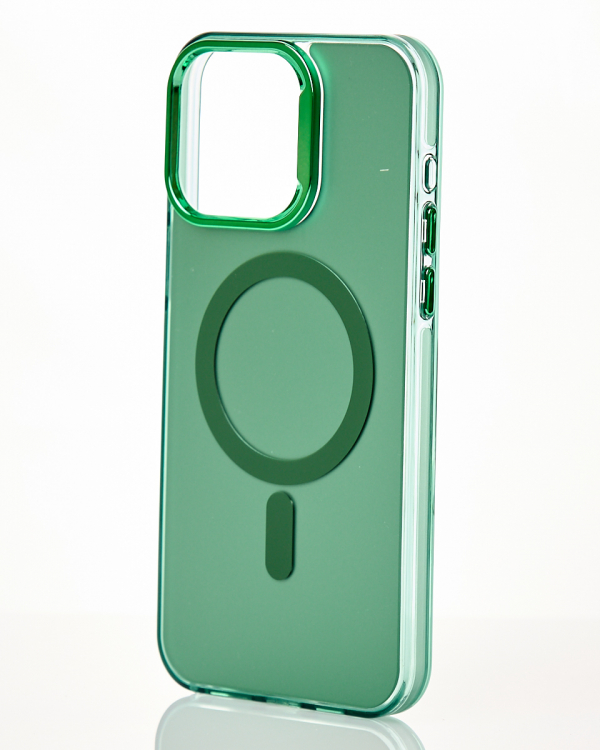 Полиуритановый чехол MagSafe "IMD Colors" для iPhone 11 Pro зеленый