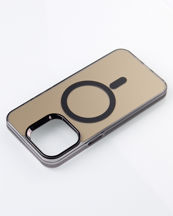 Полиуритановый чехол MagSafe "IMD Colors" для iPhone 13 / iPhone 14 черный