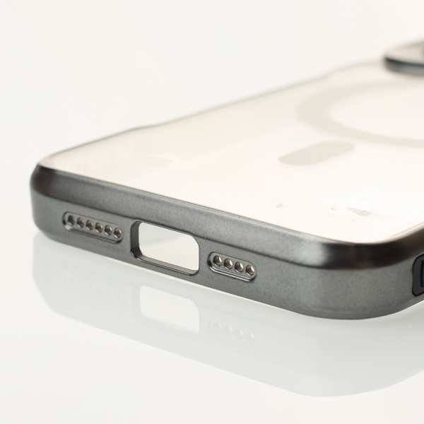 Пластиковый чехол MagSafe NEWZONE для iPhone 14 Pro Max серый