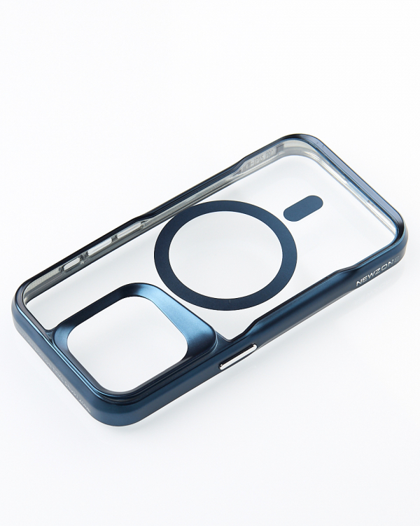 Пластиковый чехол MagSafe NEWZONE для iPhone 14 Pro Max синий