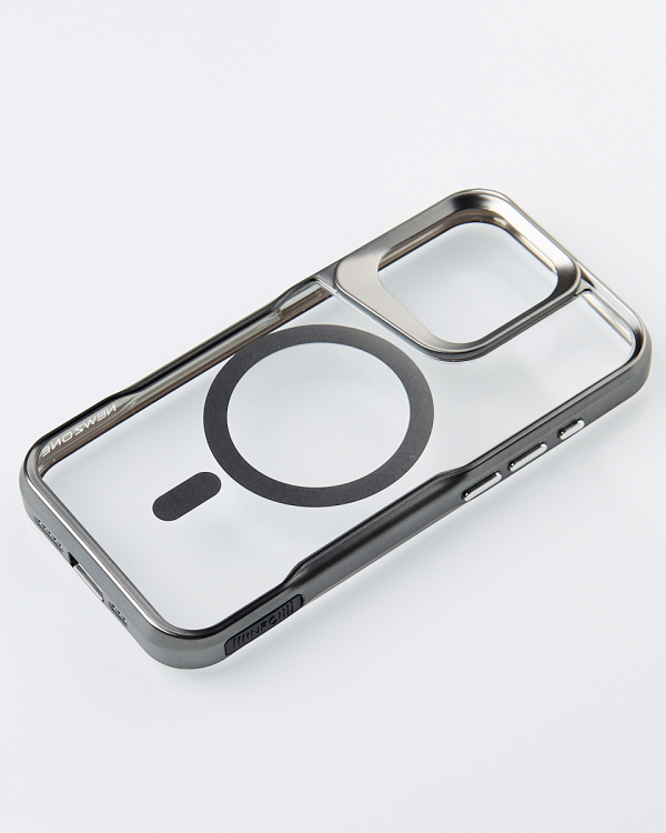 Пластиковый чехол MagSafe NEWZONE для iPhone 14 Pro Max серый