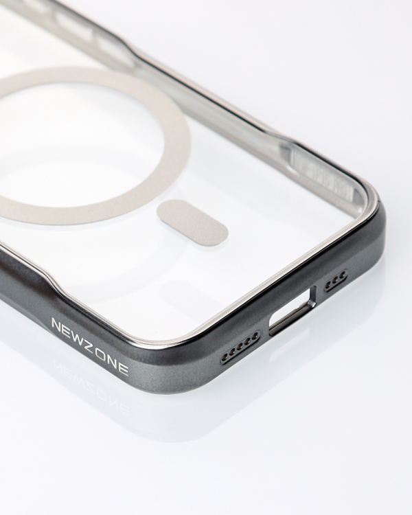 Пластиковый чехол MagSafe NEWZONE для iPhone 14 Pro Max серый
