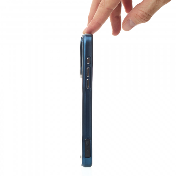 Пластиковый чехол MagSafe NEWZONE для iPhone 15 Pro синий