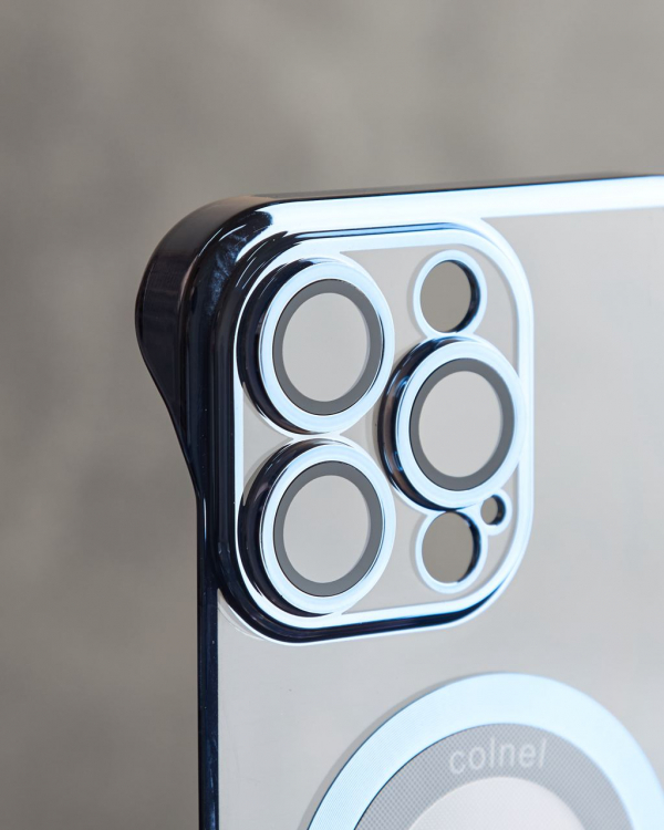 Пластиковый чехол MagSafe SLIM CASE для iPhone 15 Pro Max синий