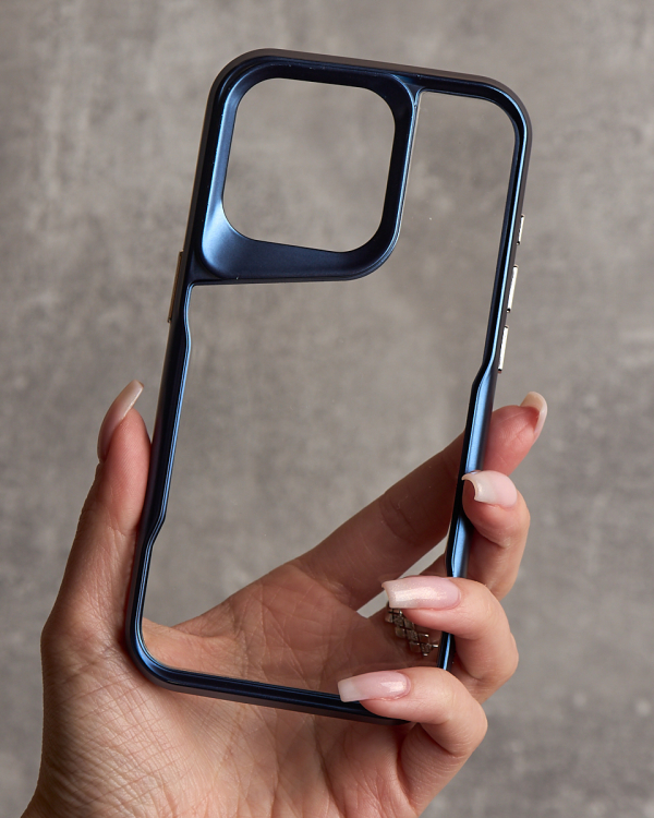 Пластиковый чехол NEWZONE для iPhone 13 Pro Max синий