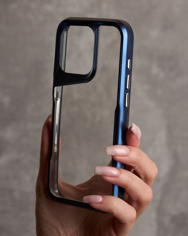 Пластиковый чехол NEWZONE для iPhone 13 Pro Max синий