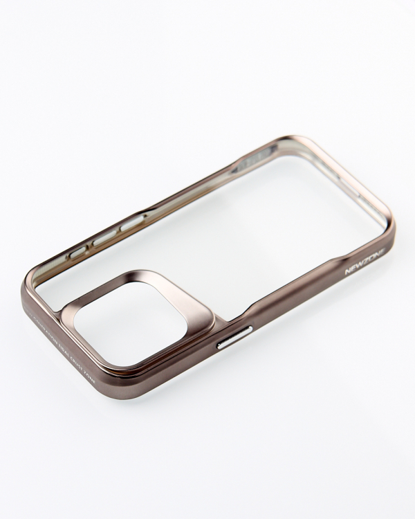Пластиковый чехол NEWZONE для iPhone 14 Pro золотой
