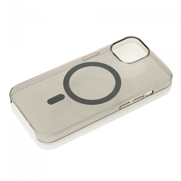 Пластиковый чехол OrigCase "Clear" with MagSafe для iPhone 15 Pro Max черный