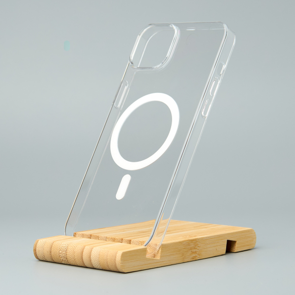 Пластиковый чехол OrigCase "Clear" with MagSafe для iPhone 15 Pro Max прозрачный