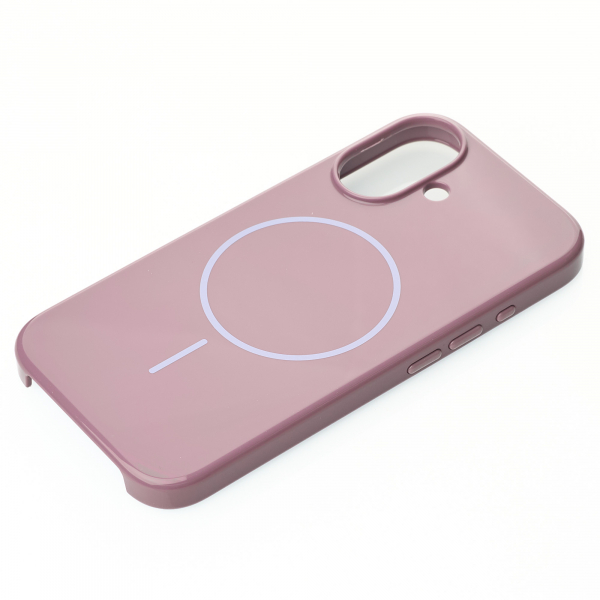 Поликарбонатный чехол Slim Ring с поддержкой MagSafe для iPhone 16 deep purple