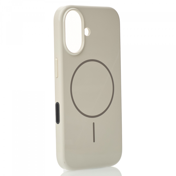 Поликарбонатный чехол Slim Ring с поддержкой MagSafe для iPhone 16 natural titanium