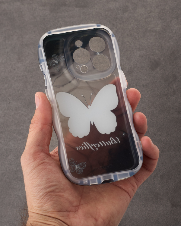 Чехол BUTTERFLY для iPhone 14 Pro Max черный