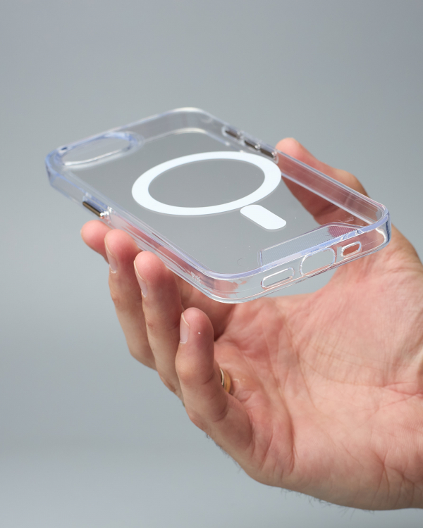 Чехол MagSafe SPACE CASE для iPhone 16E прозрачный