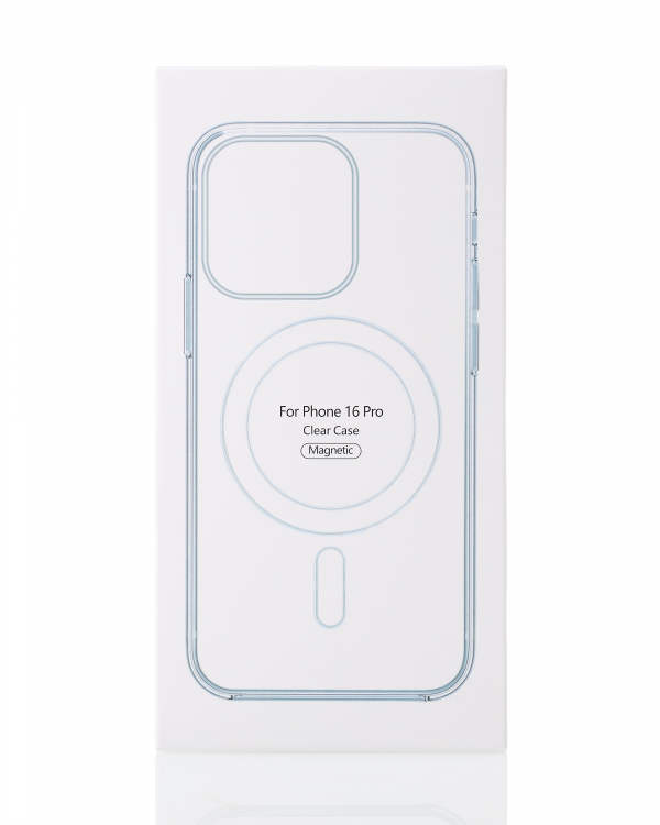Силиконовый чехол MagSafe CLEAR для iPhone 16 Pro прозрачный