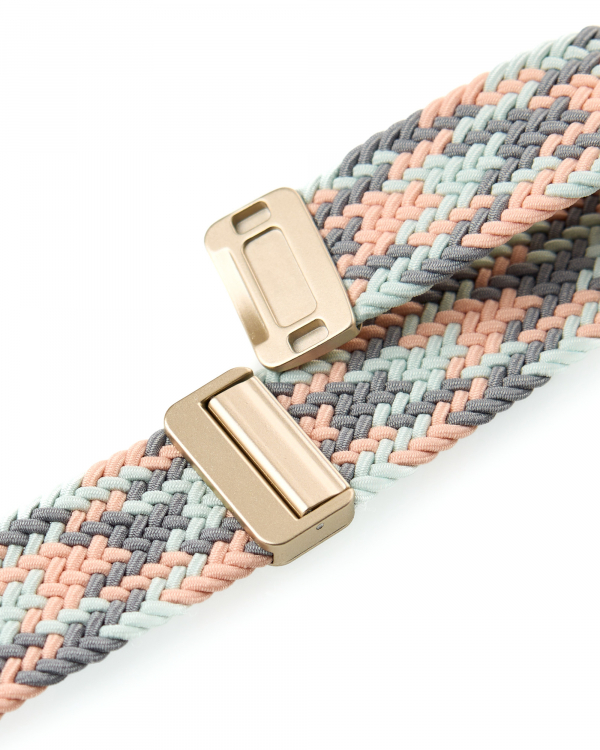 Ремешок для Apple Watch "Nylon Braided Magnetic" 38/40/41 мм gray blue powder