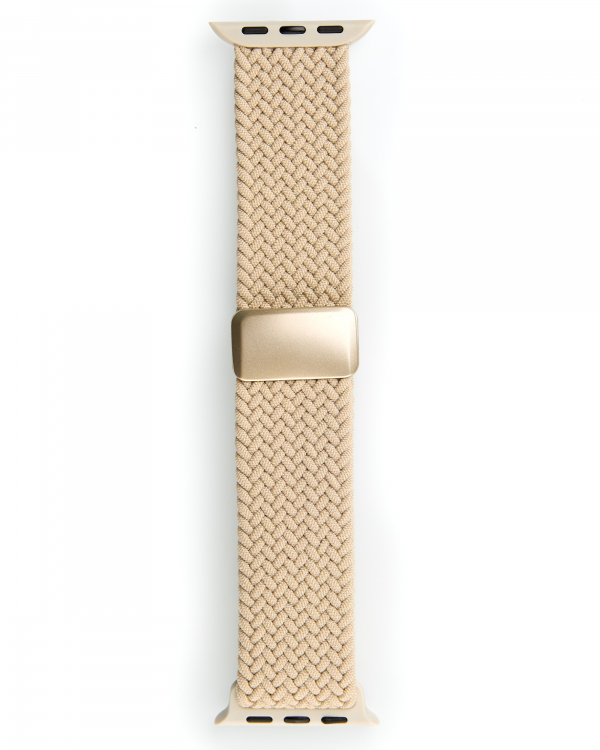 Ремешок для Apple Watch "Nylon Braided Magnetic" 42/44/45/46/49 мм starlight