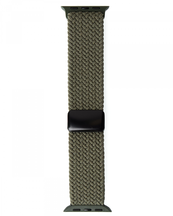 Ремешок для Apple Watch "Nylon Braided Magnetic" 42/44/45/46/49 мм khaki