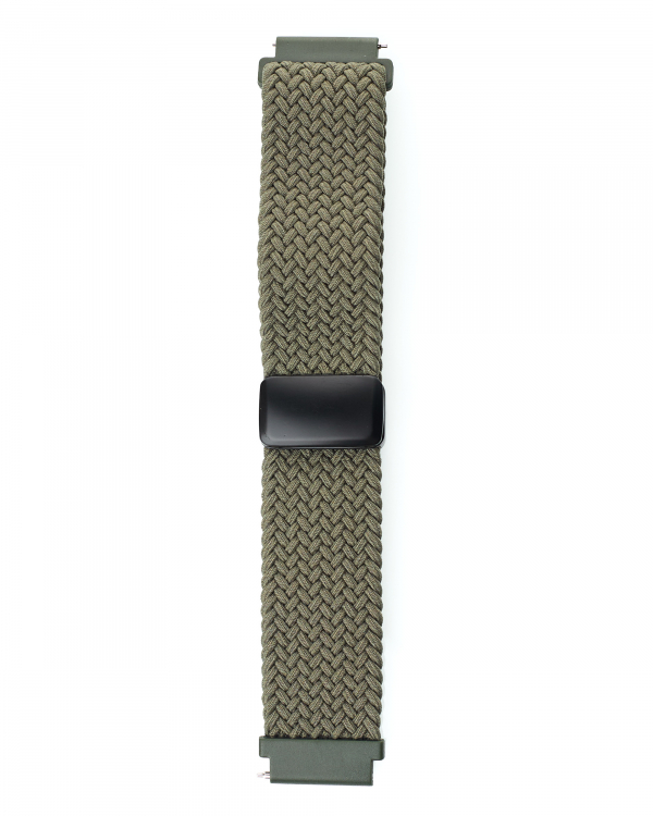 Ремешок для часов UNIVERSAL "Nylon Braided Magnetic" 20 мм khaki