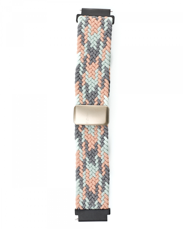 Ремешок для часов UNIVERSAL "Nylon Braided Magnetic" 20 мм gray blue powder