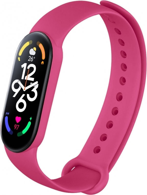 Ремешок для Mi Band 7 COLORS розовый