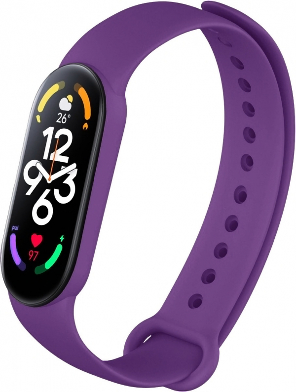 Ремешок для Mi Band 7 COLORS сиреневый