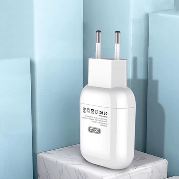 Сетевое зарядное устройство (Адаптер) XO 1USB/2.1A (L37) белый