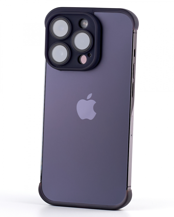 Силиконовая накладка CornerPad 3in1 для iPhone 15 Pro Max фиолетовый