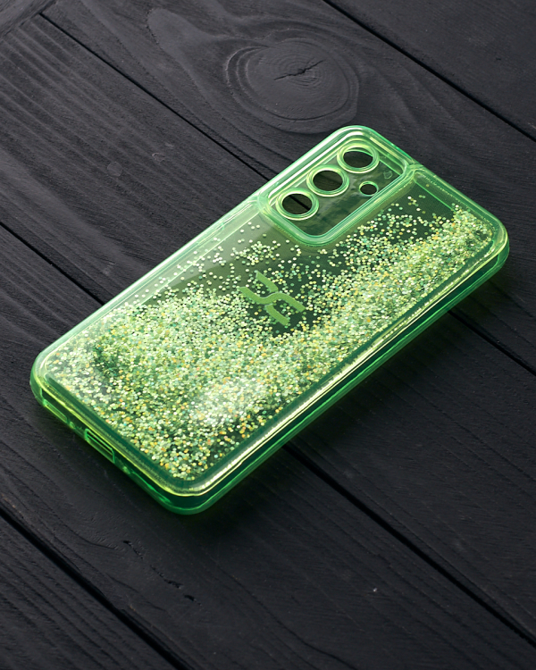 Силиконовый чехол AQUARIUM для Samsung A34 зеленый