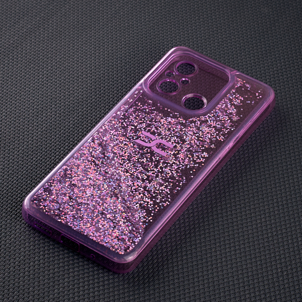 Силиконовый чехол AQUARIUM для Xiaomi Redmi 12C фиолетовый