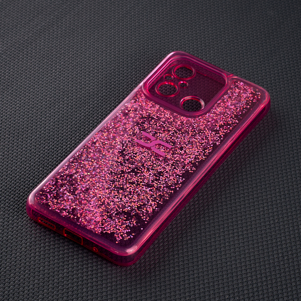 Силиконовый чехол AQUARIUM для Xiaomi Redmi 12C розовый