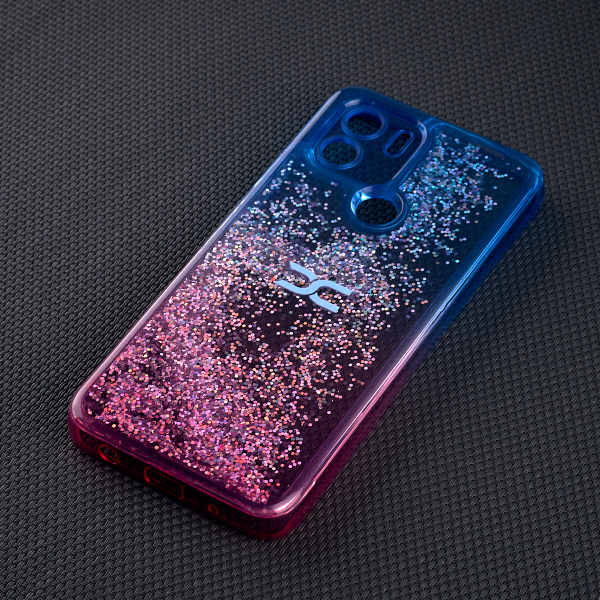 Силиконовый чехол AQUARIUM для Xiaomi Redmi A2 Plus синий/розовый