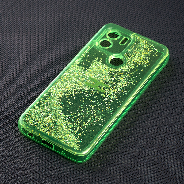 Силиконовый чехол AQUARIUM для Xiaomi Redmi A2 Plus зеленый