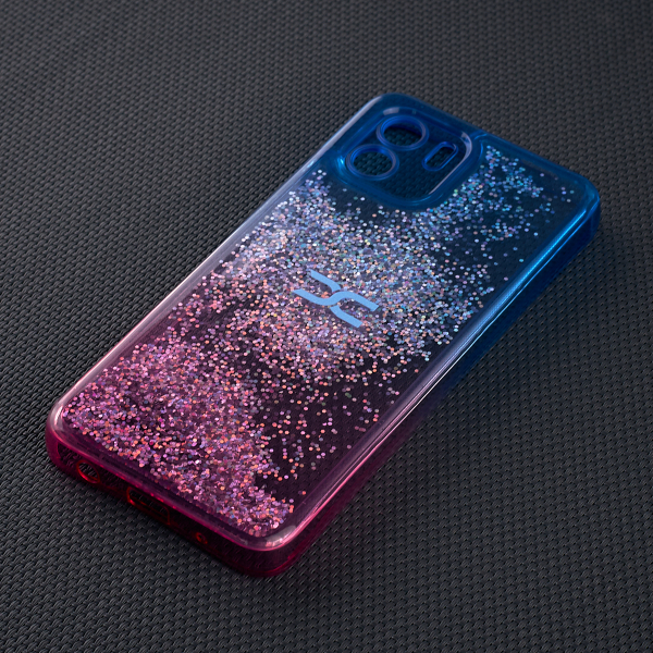 Силиконовый чехол AQUARIUM для Xiaomi Redmi A2 синий/розовый