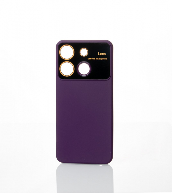 Силиконовый чехол CAMERA PROTECTION для Infinix Smart 7 HD фиолетовый