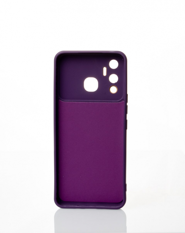 Силиконовый чехол CAMERA PROTECTION для Infinix Hot 12 Play NFC фиолетовый