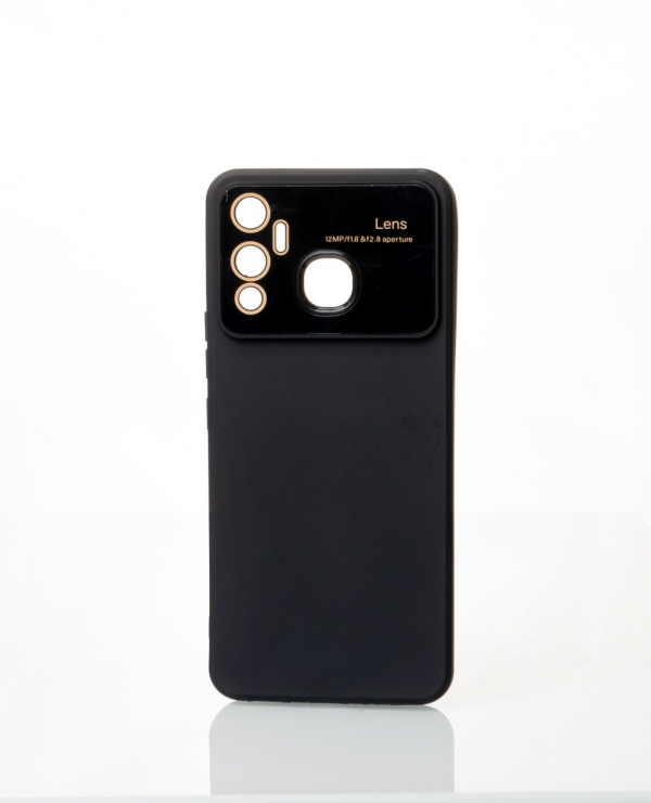 Силиконовый чехол CAMERA PROTECTION для Infinix Hot 12 Play NFC черный