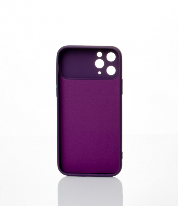 Силиконовый чехол CAMERA PROTECTION для iPhone 11 Pro Max фиолетовый