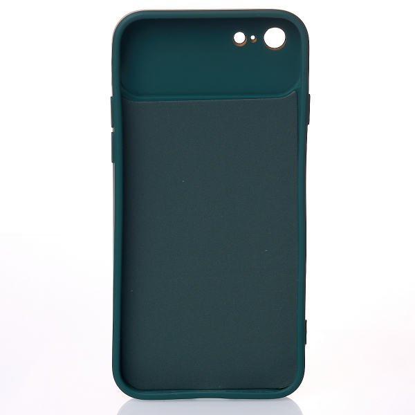 Силиконовый чехол CAMERA PROTECTION для iPhone 7 / iPhone 8 темно-зеленый