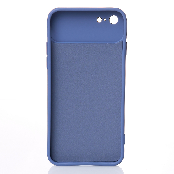 Силиконовый чехол CAMERA PROTECTION для iPhone 7 / iPhone 8 серо-синий