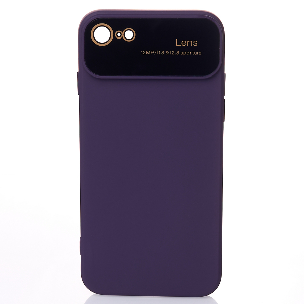 Силиконовый чехол CAMERA PROTECTION для iPhone 7 / iPhone 8 фиолетовый