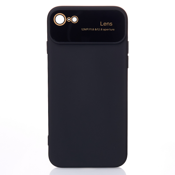 Силиконовый чехол CAMERA PROTECTION для iPhone 7 / iPhone 8 черный