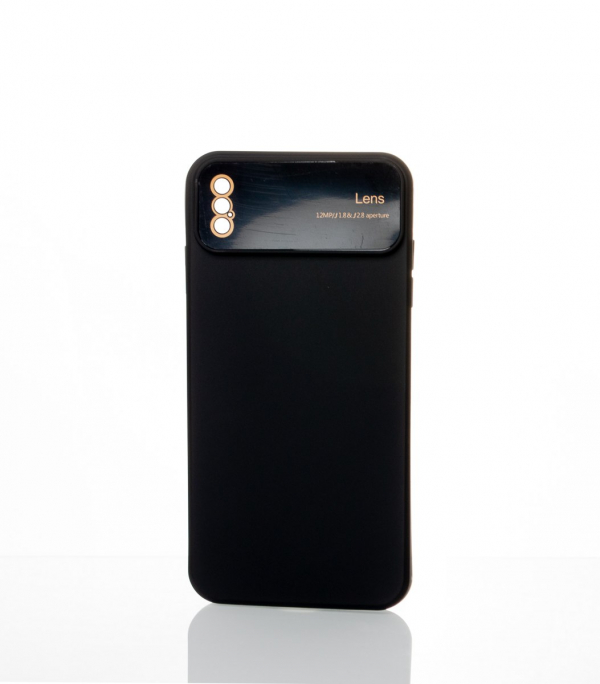 Силиконовый чехол CAMERA PROTECTION для iPhone X / iPhone XS черный