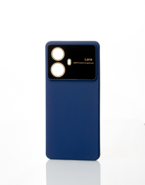 Силиконовый чехол CAMERA PROTECTION для Realme 10 Pro+ темно-синий